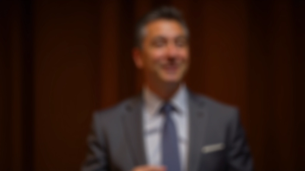 Person presenting on stage with confident body language, speaking to an audience with natural composure